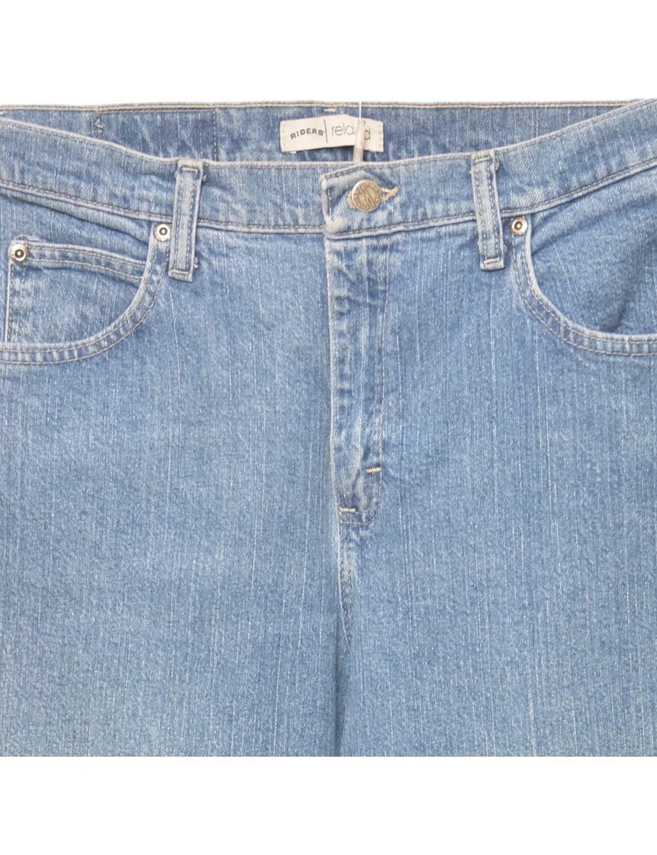 Relaxed Fit  Light Wash Tapered Jeans - W32 L33