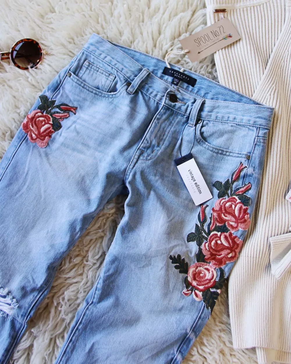 Sanctuary Embroidered Jeans