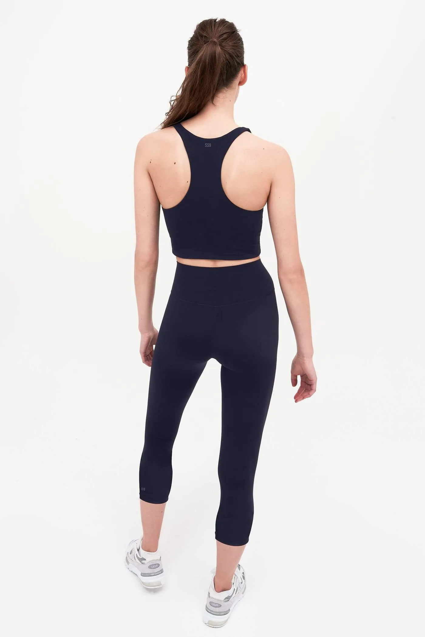 Splits59 Airweight Crop Legging in Navy