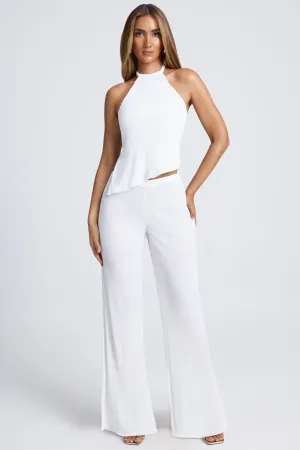 Tall High-Waist Wide-Leg Trousers in White