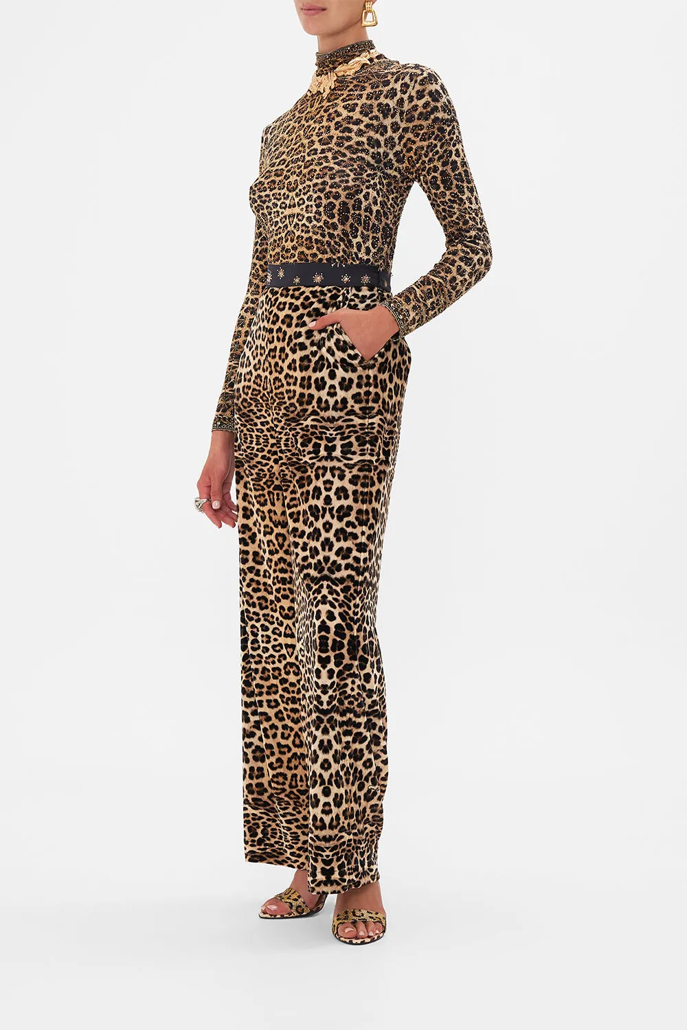 VELVET STRAIGHT LEG RELAXED TROUSER SOUL OF A STAR GAZER