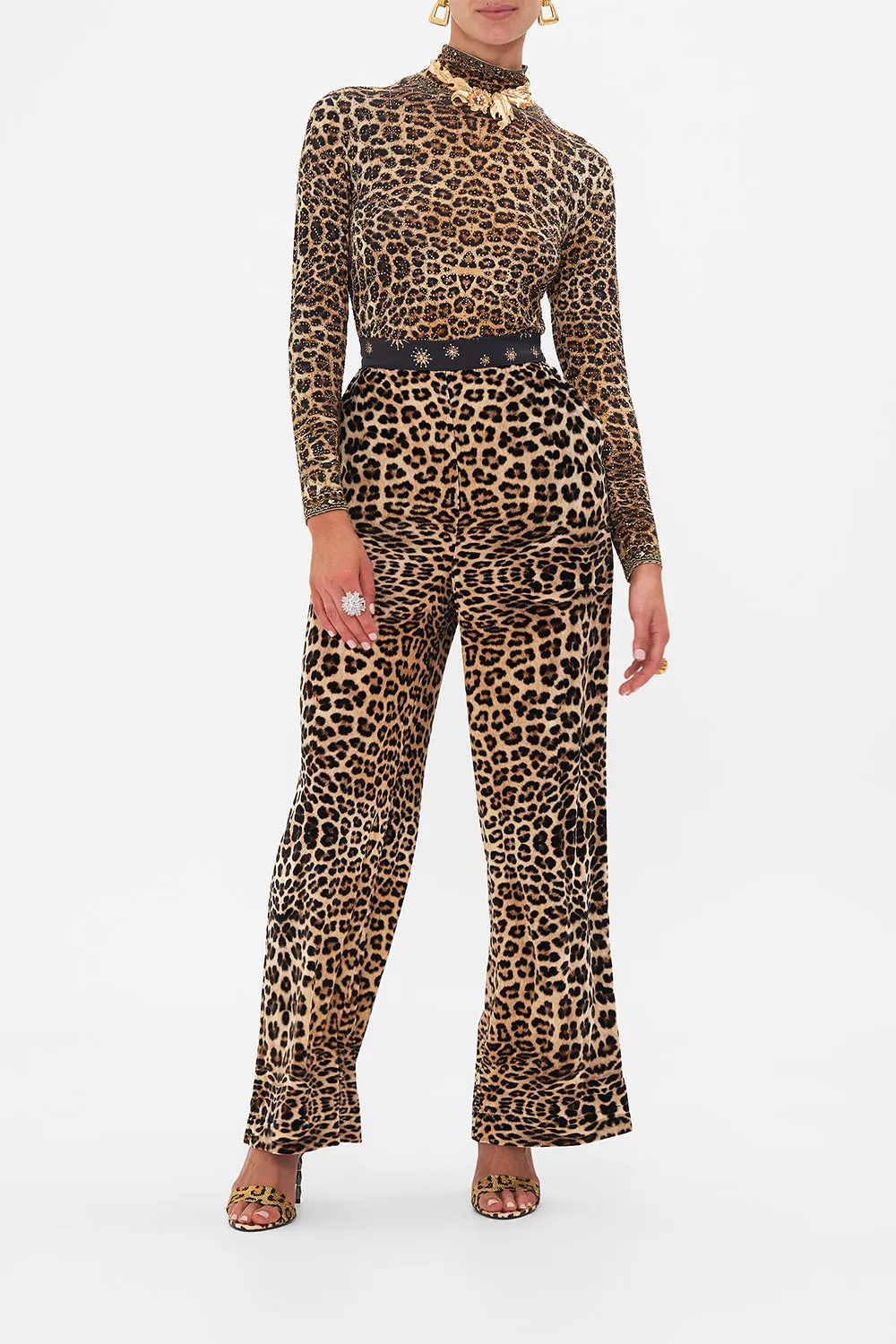VELVET STRAIGHT LEG RELAXED TROUSER SOUL OF A STAR GAZER