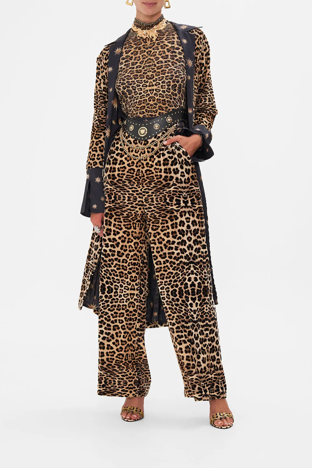 VELVET STRAIGHT LEG RELAXED TROUSER SOUL OF A STAR GAZER