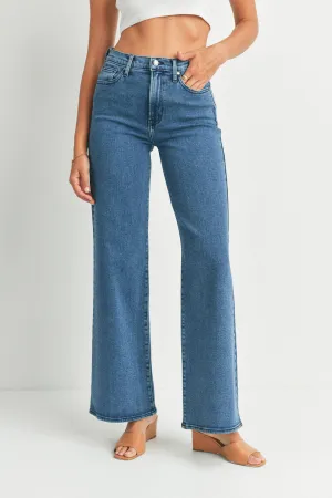 Wide Leg Palazzo-Style Denim