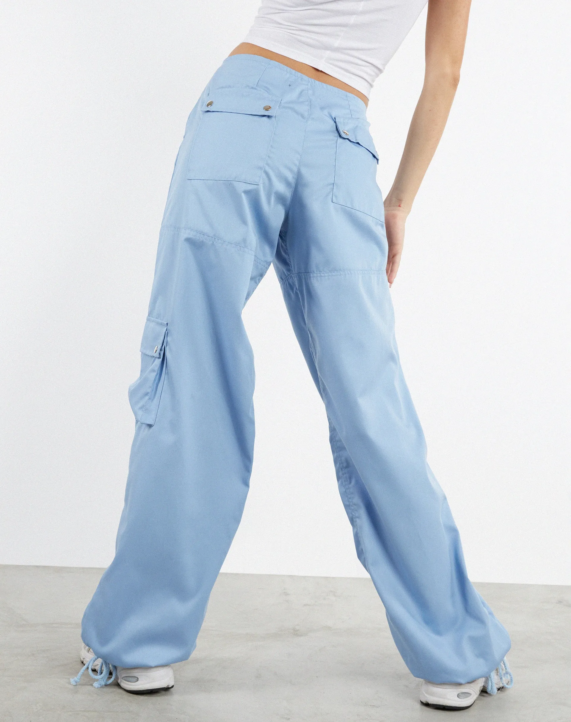 Xander Cargo Trouser in Cotton Drill Blue